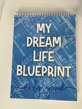 My Dream Life Blueprint Spiral Notebook - Blue